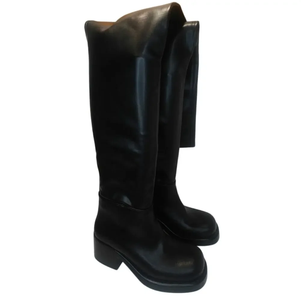 Black thigh high Boots by Jeffrey Campbell sz 7 - Picture 3 of 11